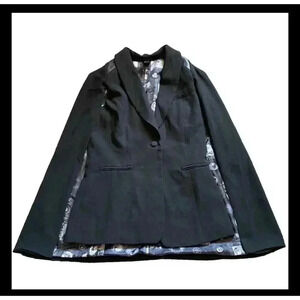 Disney Villains Cape Blazer Ursula Maleficent Hook Black Jacket Gothic Punk‎ SM